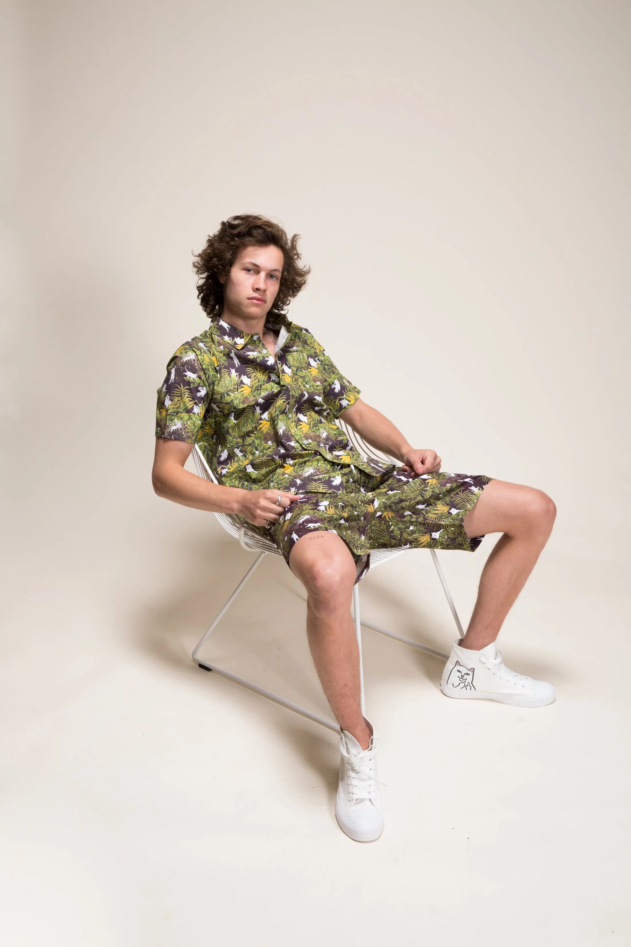 Jungle Nerm Swim Shorts (Black) sold by Ripndip product image thumbnail 4