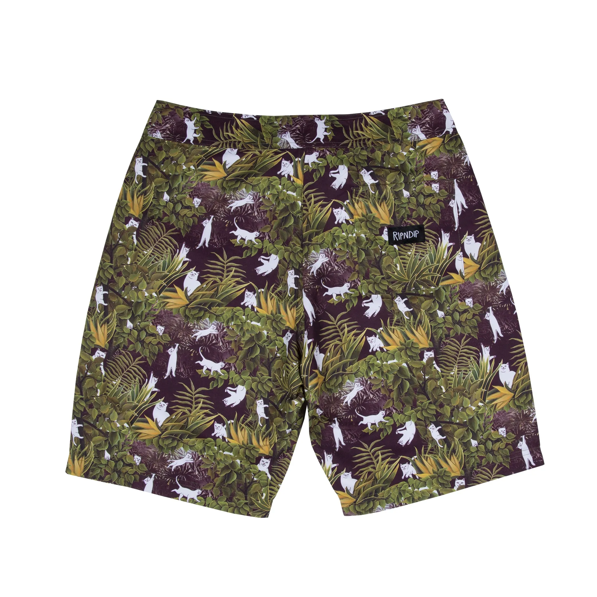 Jungle Nerm Swim Shorts (Black) sold by Ripndip product image thumbnail 2