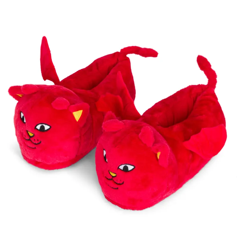 Lord Devil Plush Slippers (Red) sold by Ripndip
