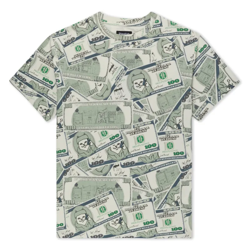 Moneybag Tee (Olive) made by Ripndip