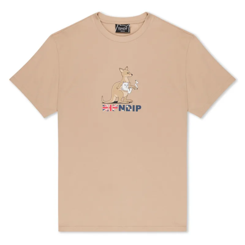 Joey Nerm Tee (Almond) sold by Ripndip