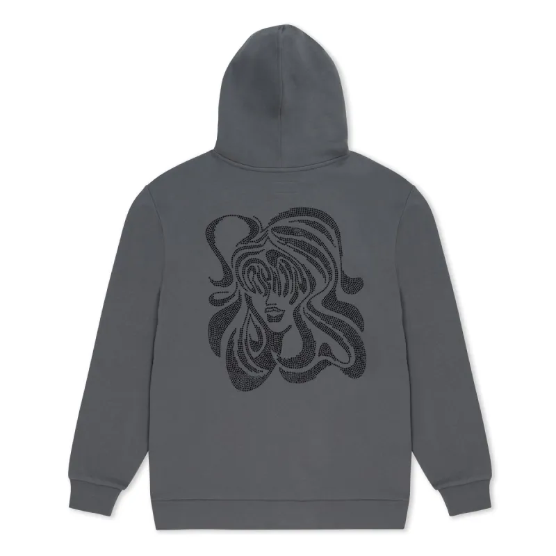 Beautiful Trip Rhinestone Hoodie (Charcoal) sold by Ripndip