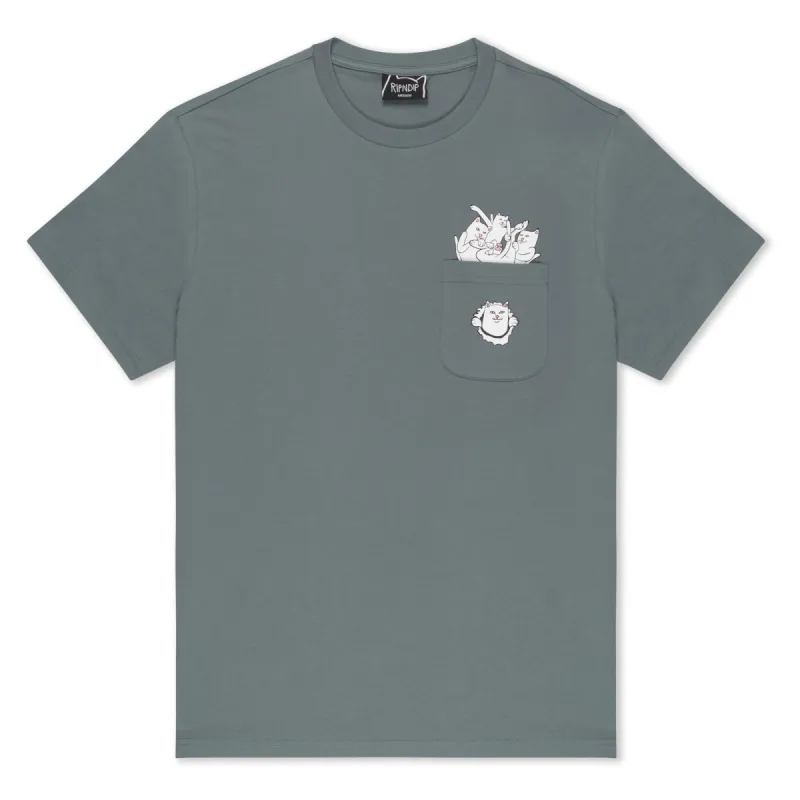 Nermaniac Pocket Tee (Charcoal) sold by Ripndip