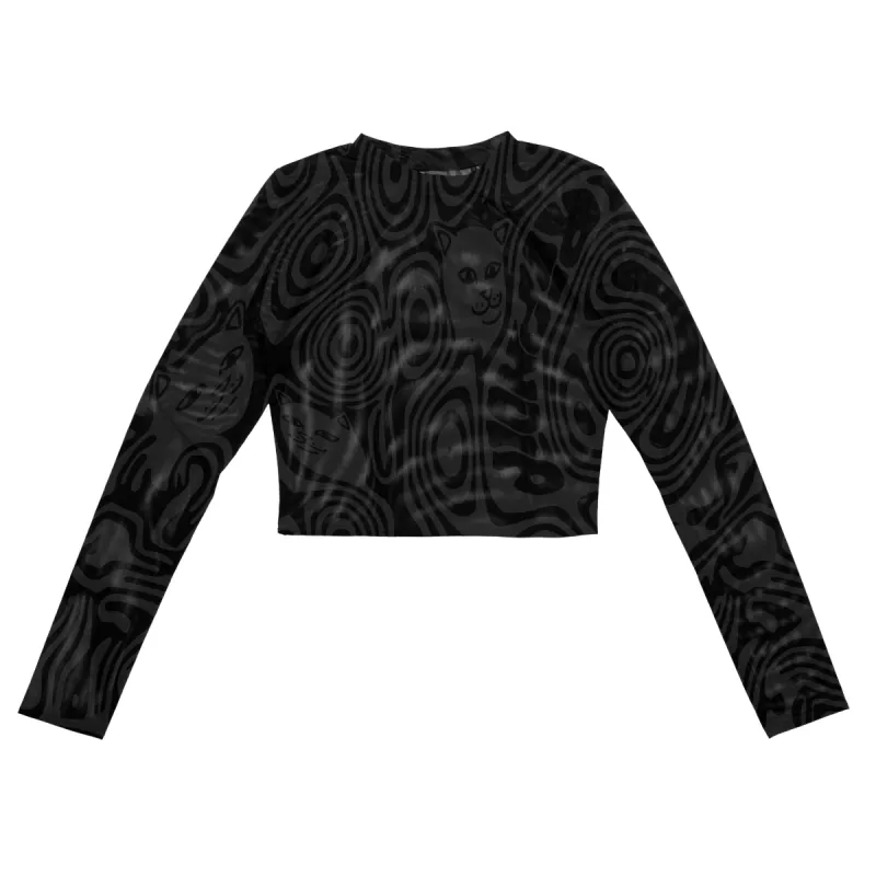Hypnotic Crop Mesh Long Sleeve (Black) sold by Ripndip