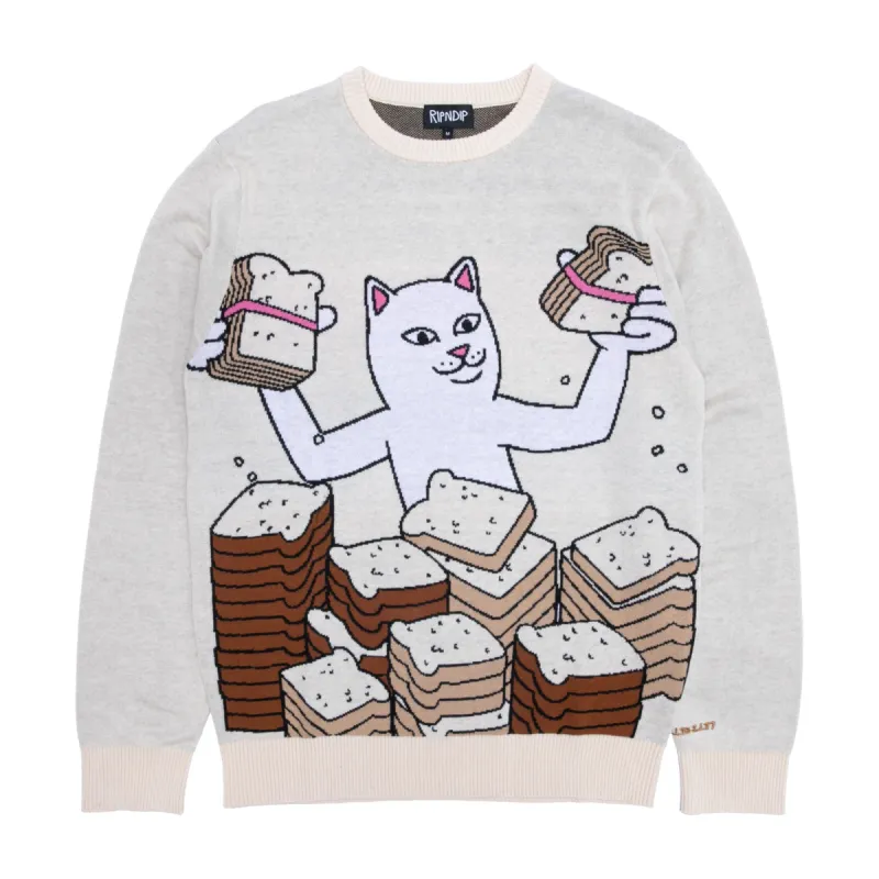 Lets Get This Bread Knit Sweater (Natural) made by Ripndip