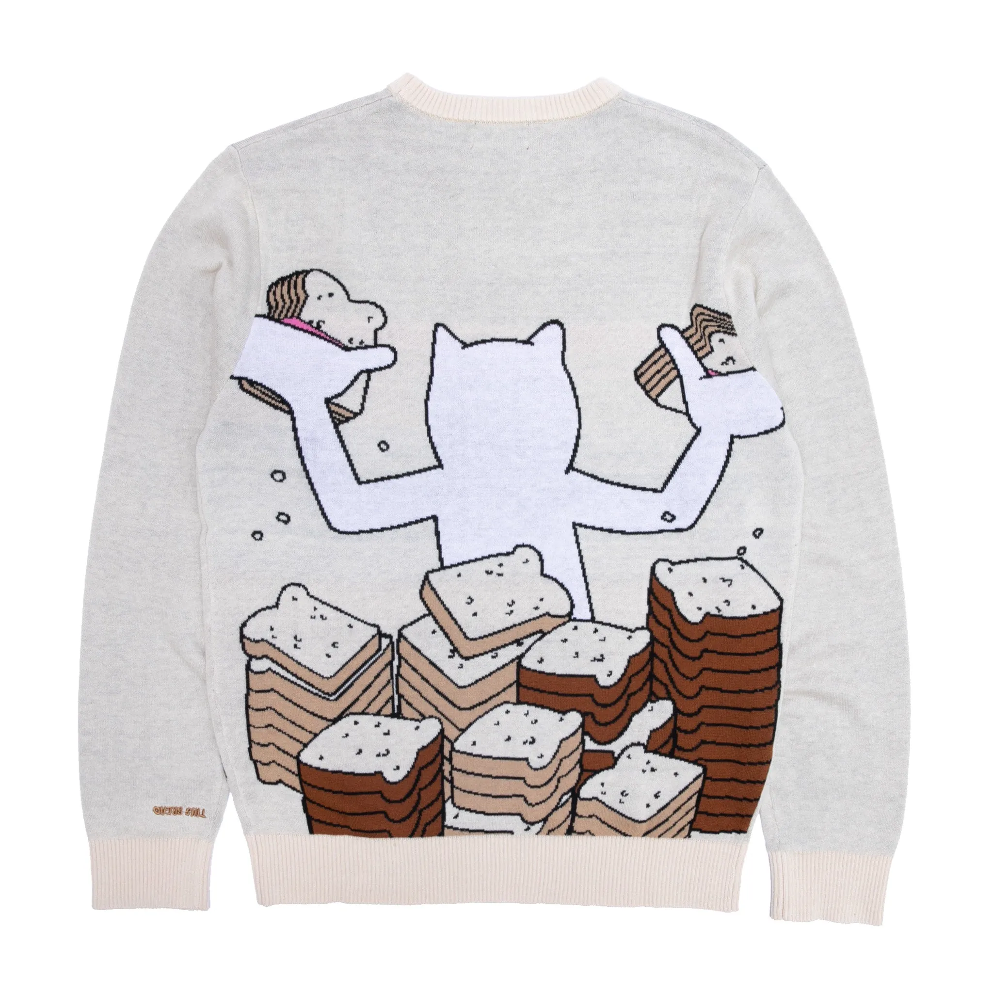 Lets Get This Bread Knit Sweater (Natural) sold by Ripndip product image thumbnail 4
