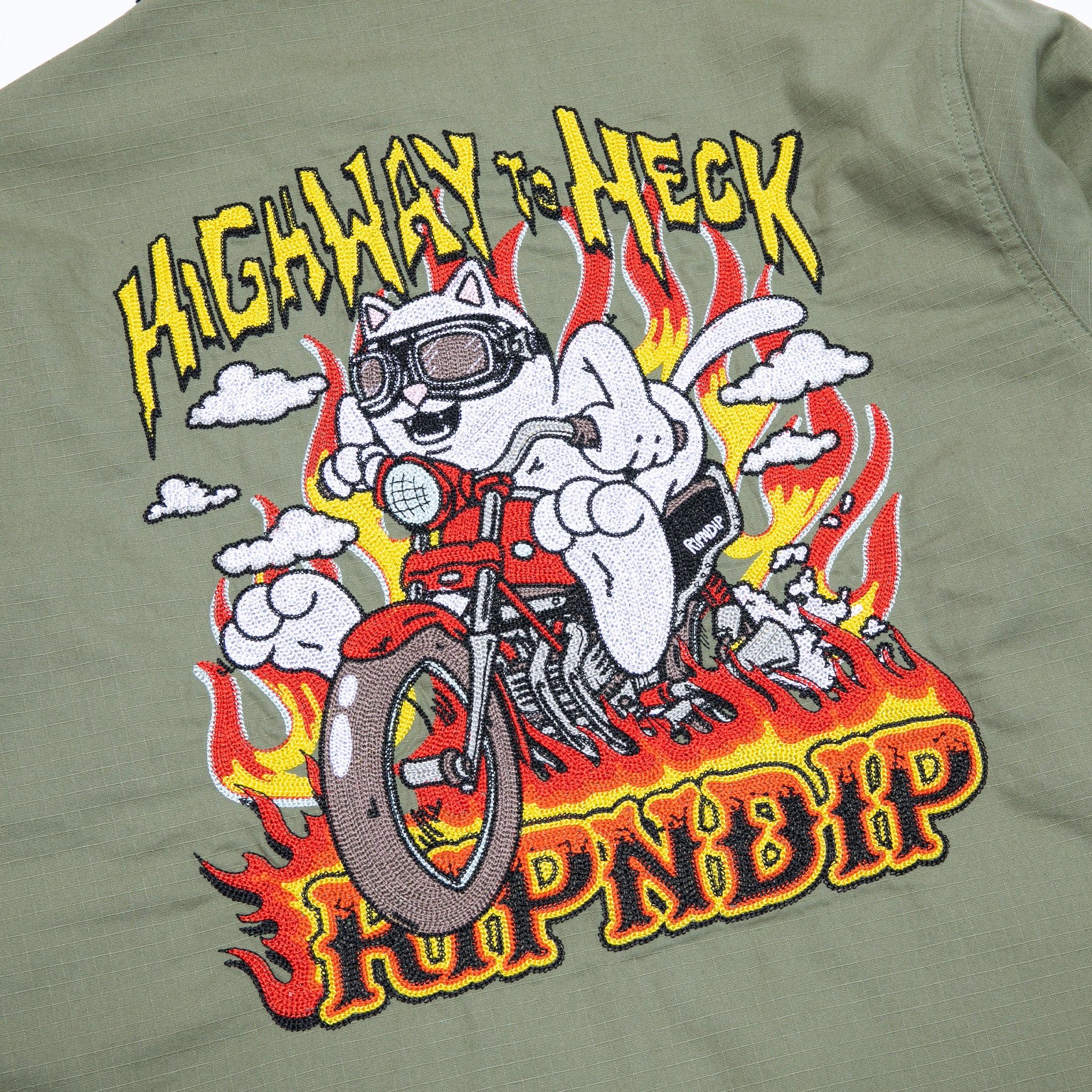 Highway To Heck Work Jacket (Military Green) sold by Ripndip product image thumbnail 5