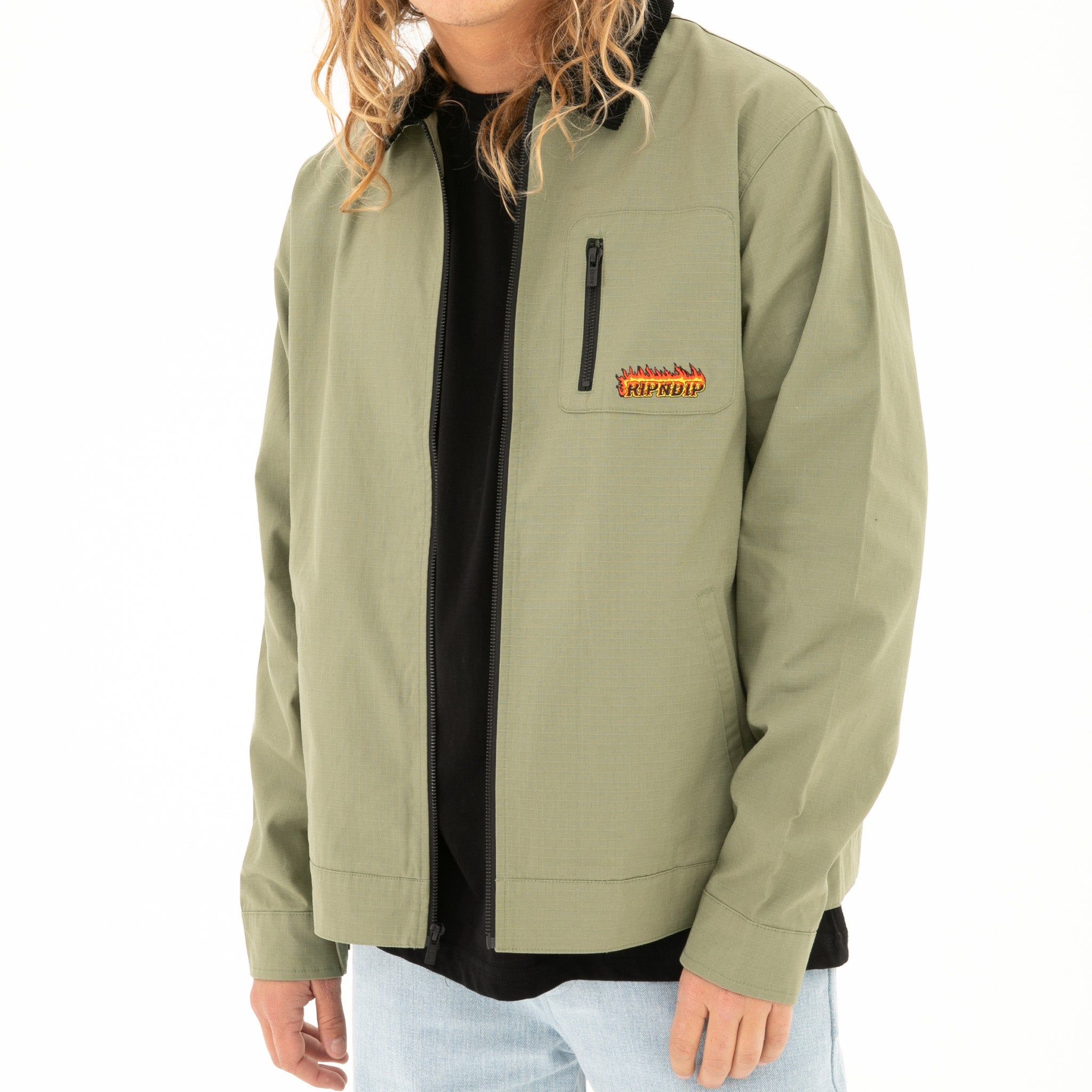 Highway To Heck Work Jacket (Military Green) sold by Ripndip product image thumbnail 2