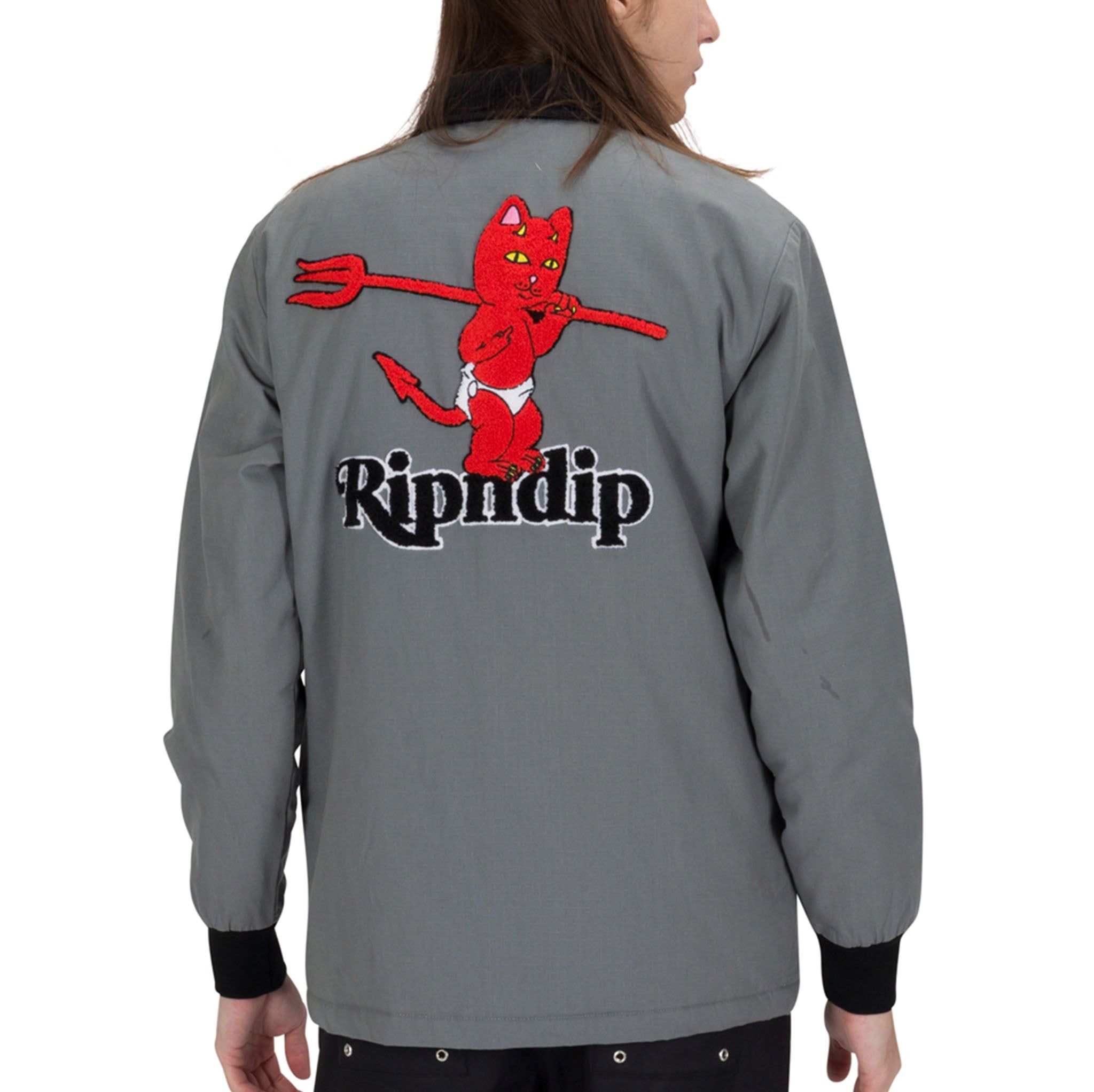 Devil Baby Button Down Jacket (Charcoal) sold by Ripndip product image thumbnail 2