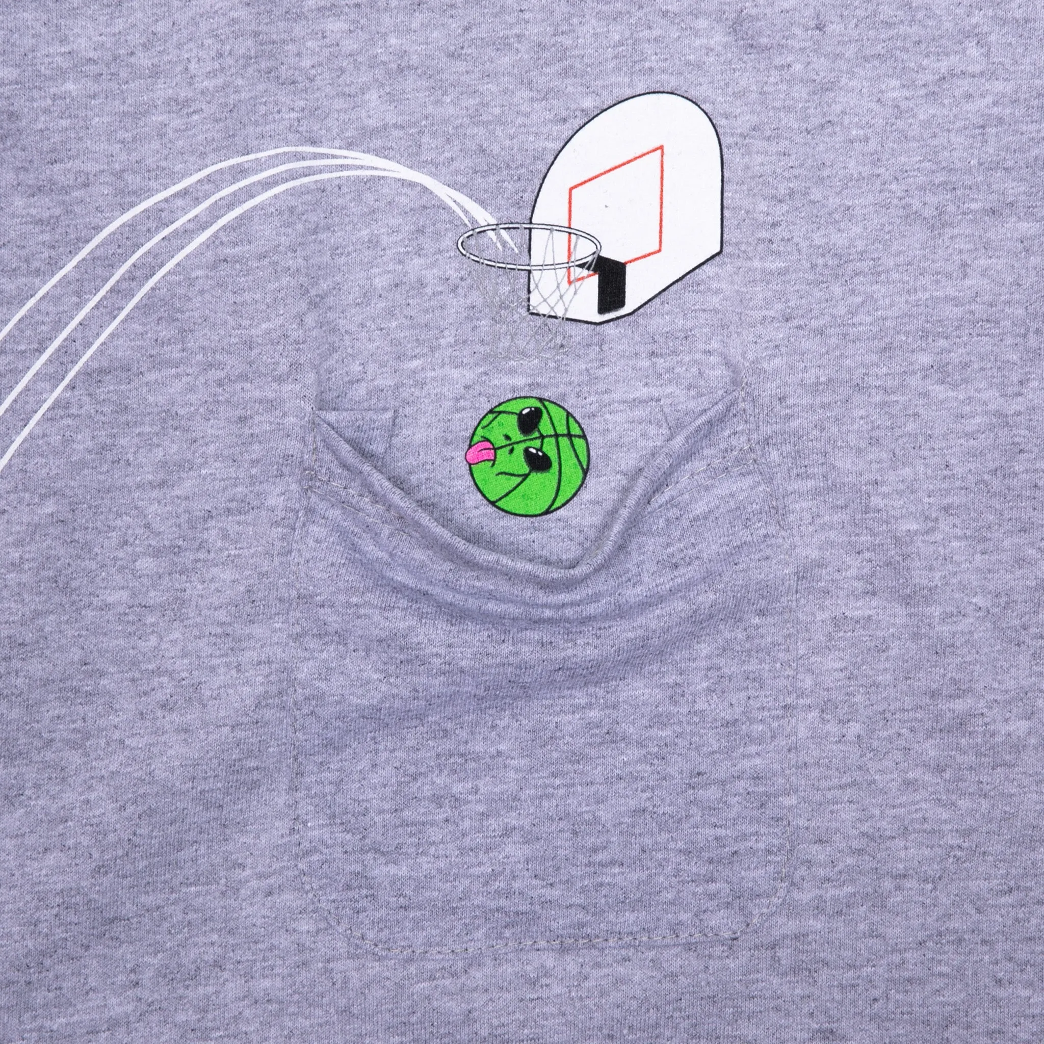 Hoops Pocket Tee (Heather Grey ) sold by Ripndip product image thumbnail 3
