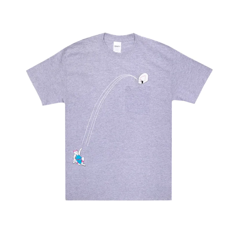 Hoops Pocket Tee (Heather Grey ) made by Ripndip