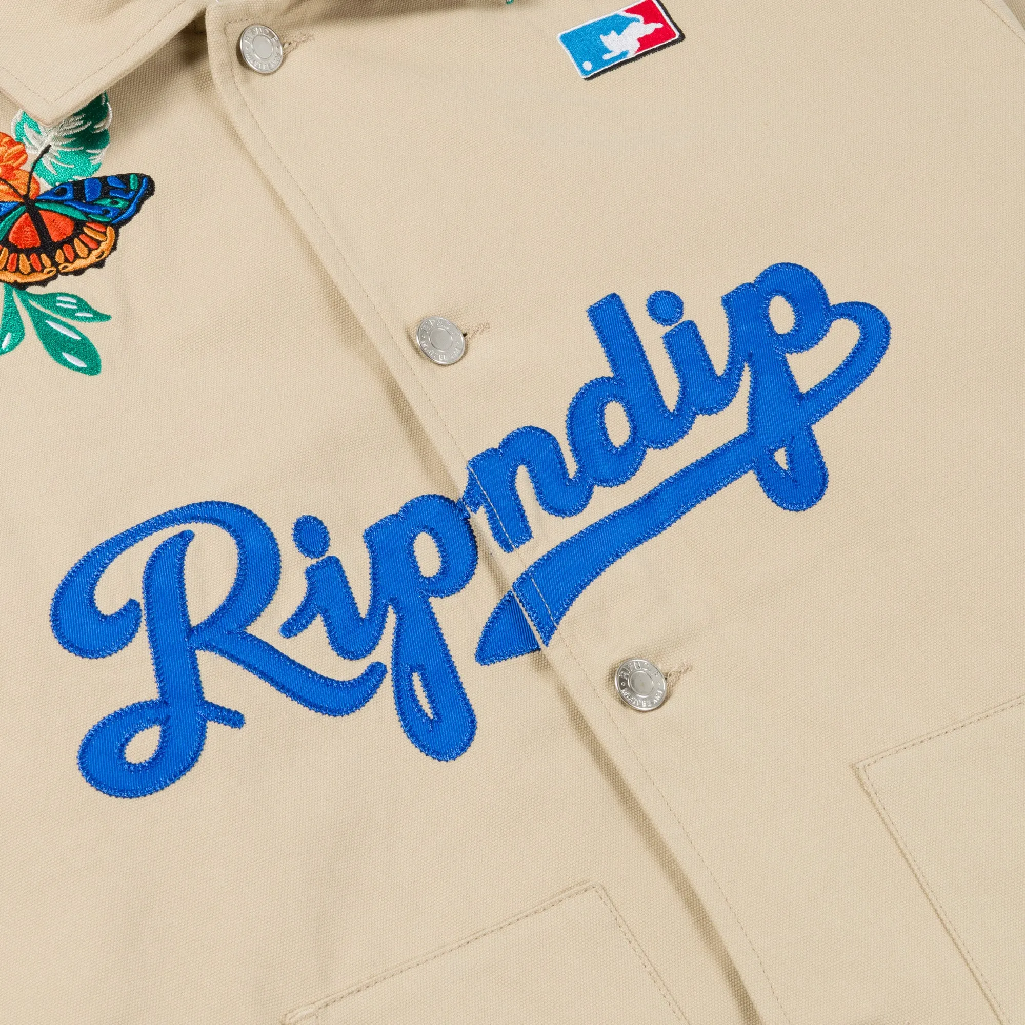 Los Ripndip Canvas Button Down Jacket (Khaki) sold by Ripndip product image thumbnail 3