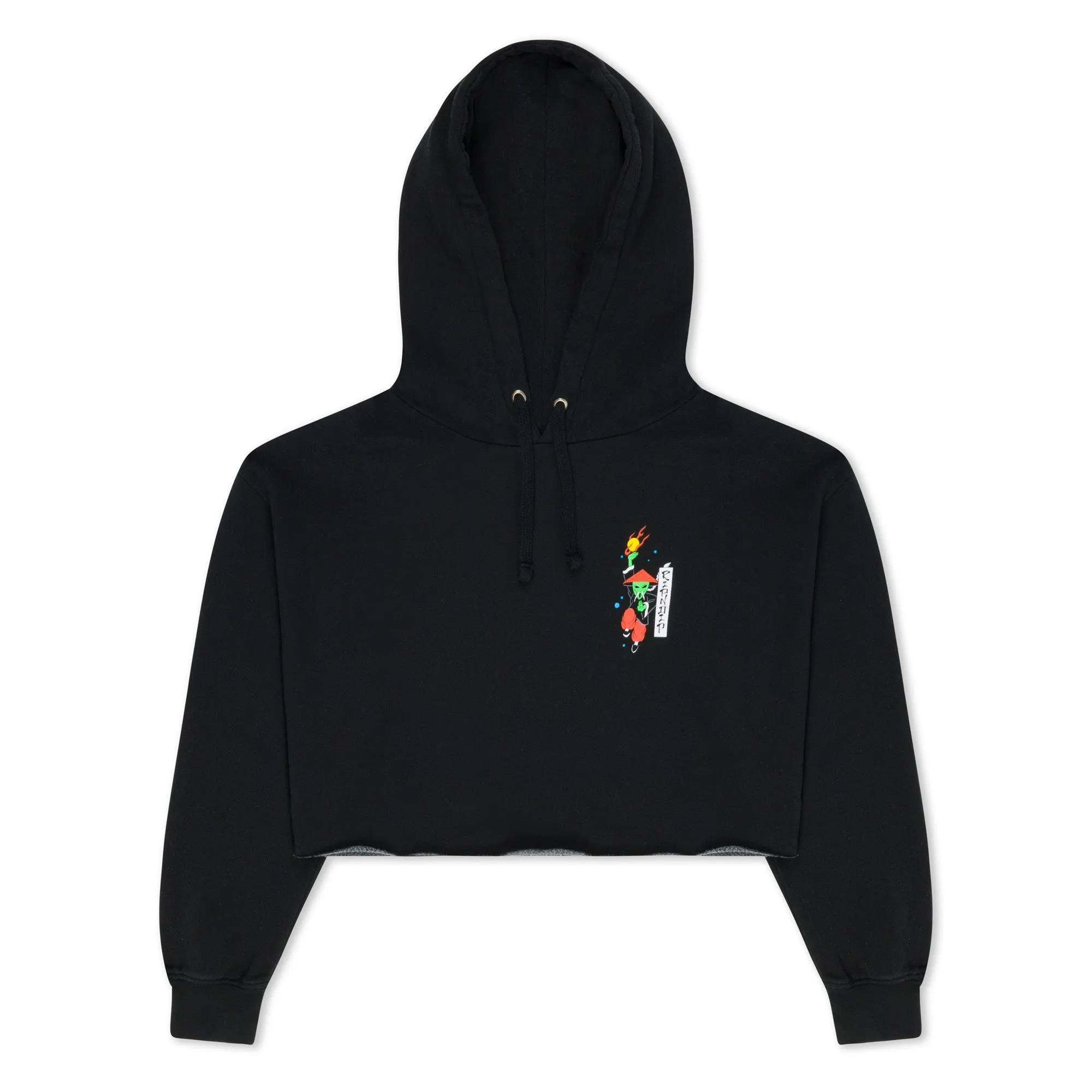 Ryu Cropped Hoodie (Black) sold by Ripndip