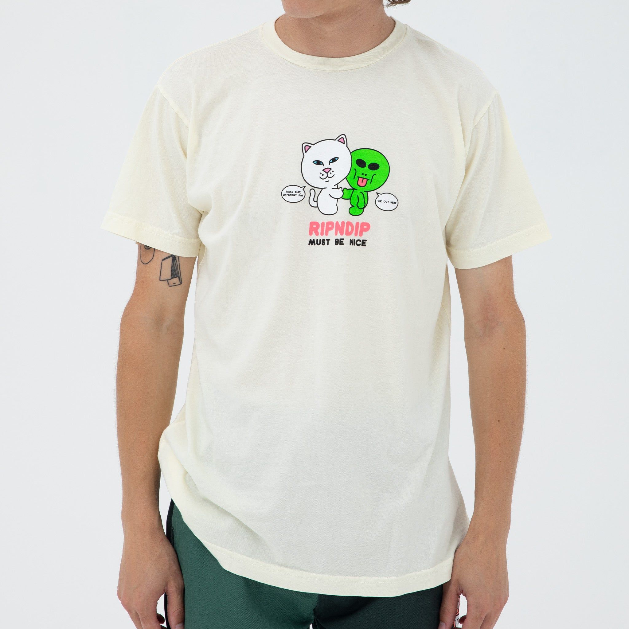 Buddy System Tee (Natural) sold by Ripndip product image thumbnail 2