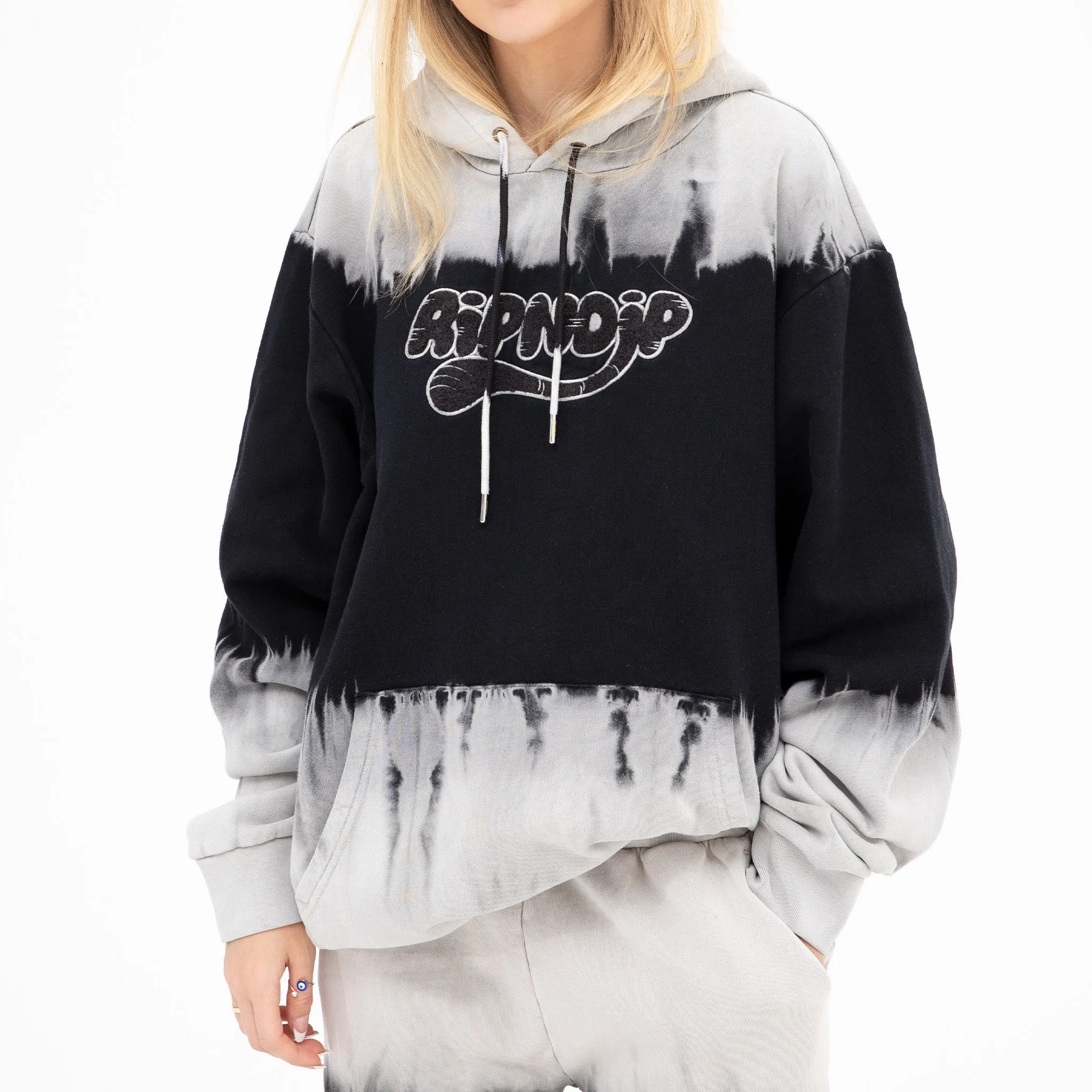 Ripntail Hoodie (Tan/Black Stripe Dye) sold by Ripndip product image thumbnail 3