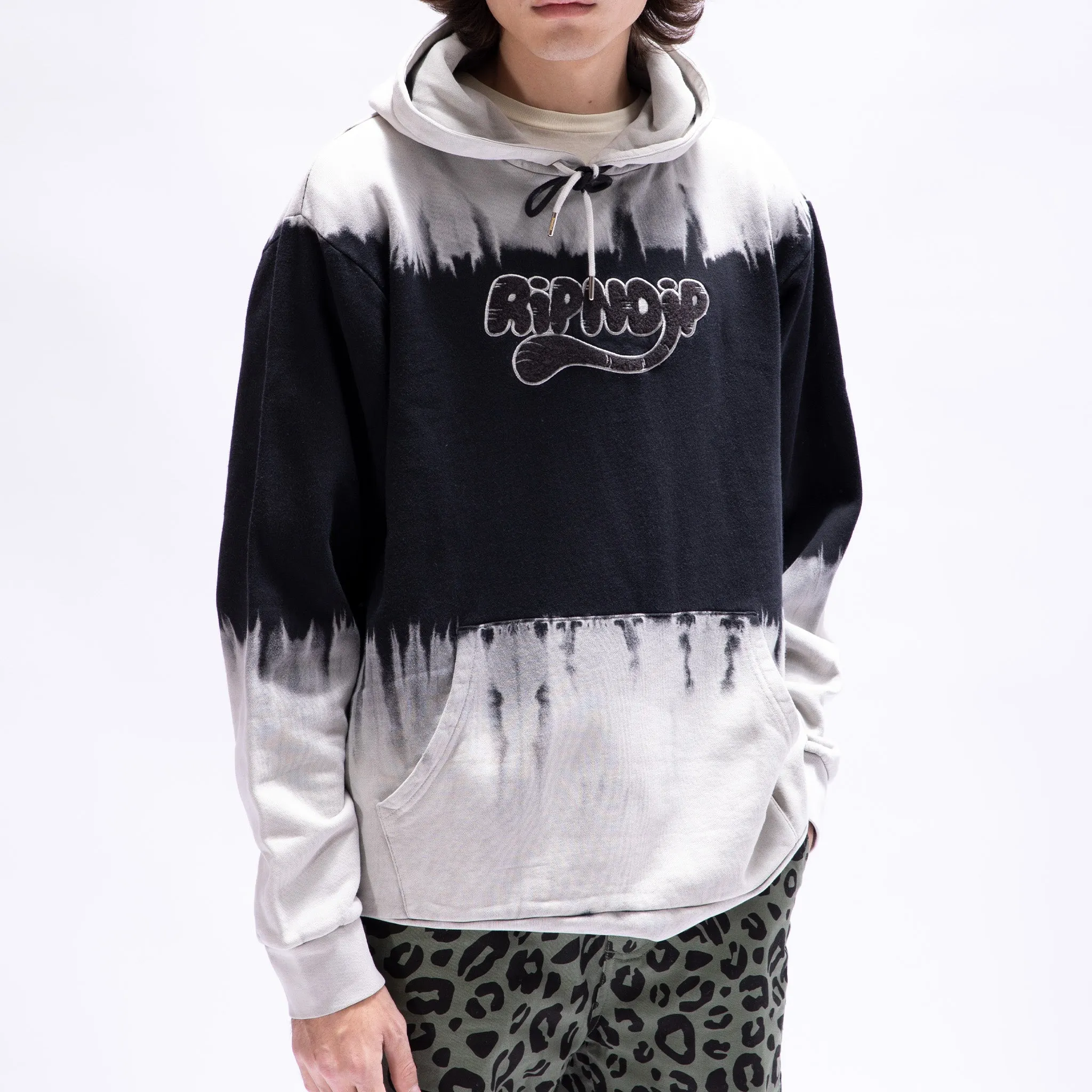 Ripntail Hoodie (Tan/Black Stripe Dye) sold by Ripndip product image thumbnail 2