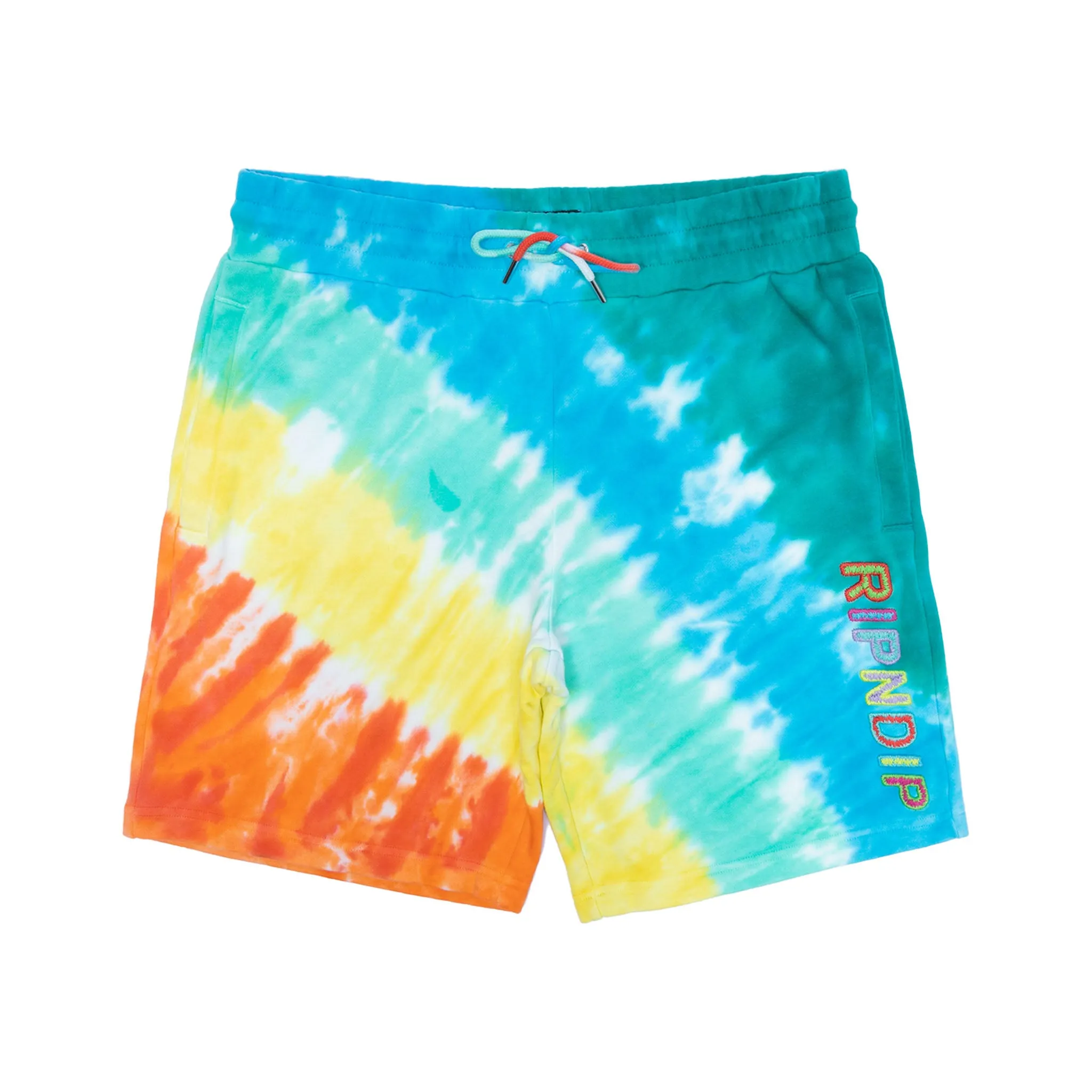 Prisma Sweatshorts (Teal Rainbow Dye) sold by Ripndip product image thumbnail 2