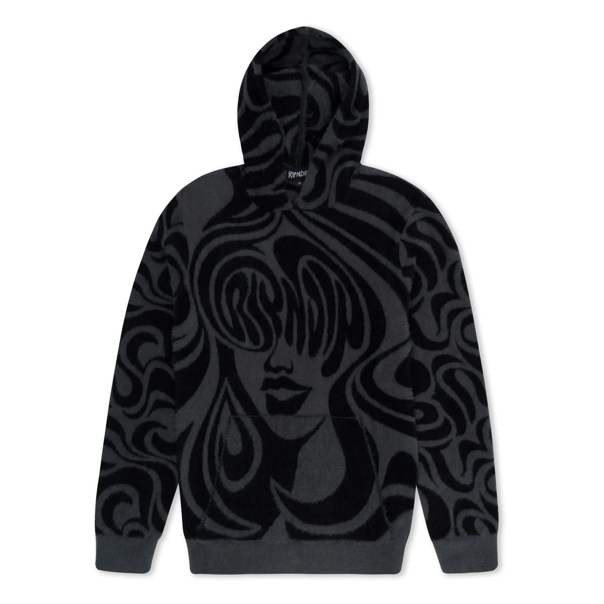 Beautiful Fomo Mohair Hoodie (Black) sold by Ripndip