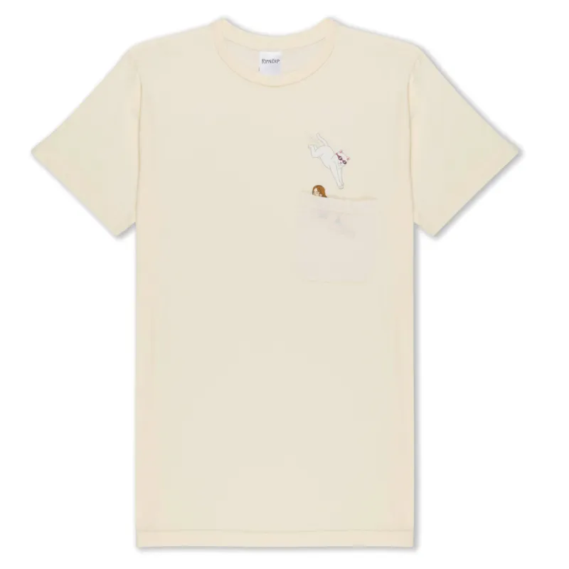 Jumpin In Pocket Tee (Natural) sold by Ripndip
