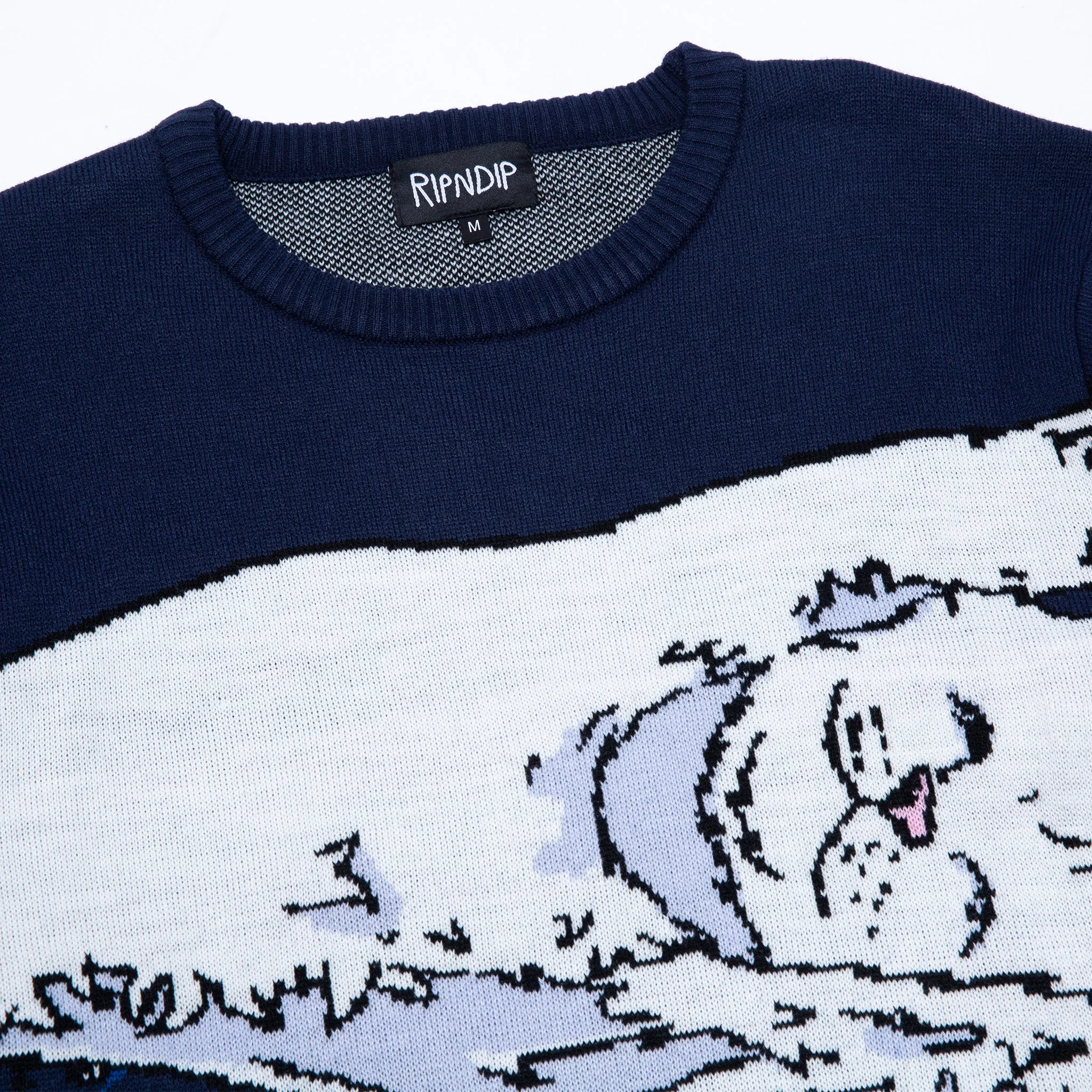 Great Wave Sweater (Navy) sold by Ripndip product image thumbnail 3
