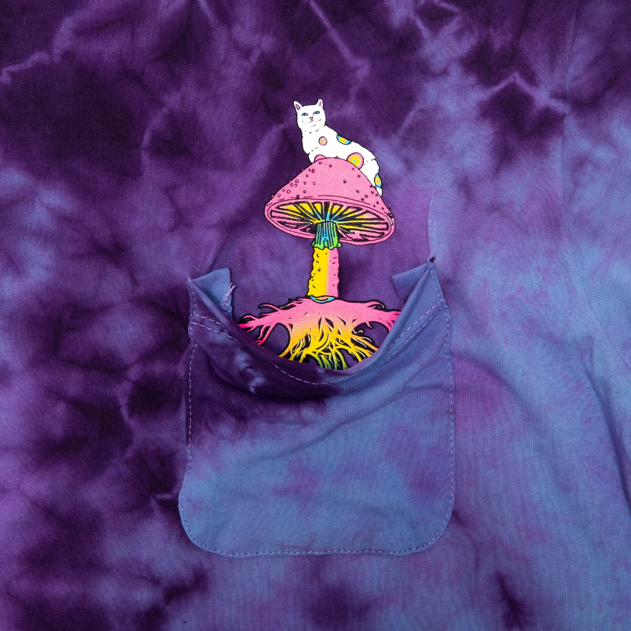 Psychedelic Nermal Pocket Tee (Blue/Purple Lightning) sold by Ripndip product image thumbnail 3