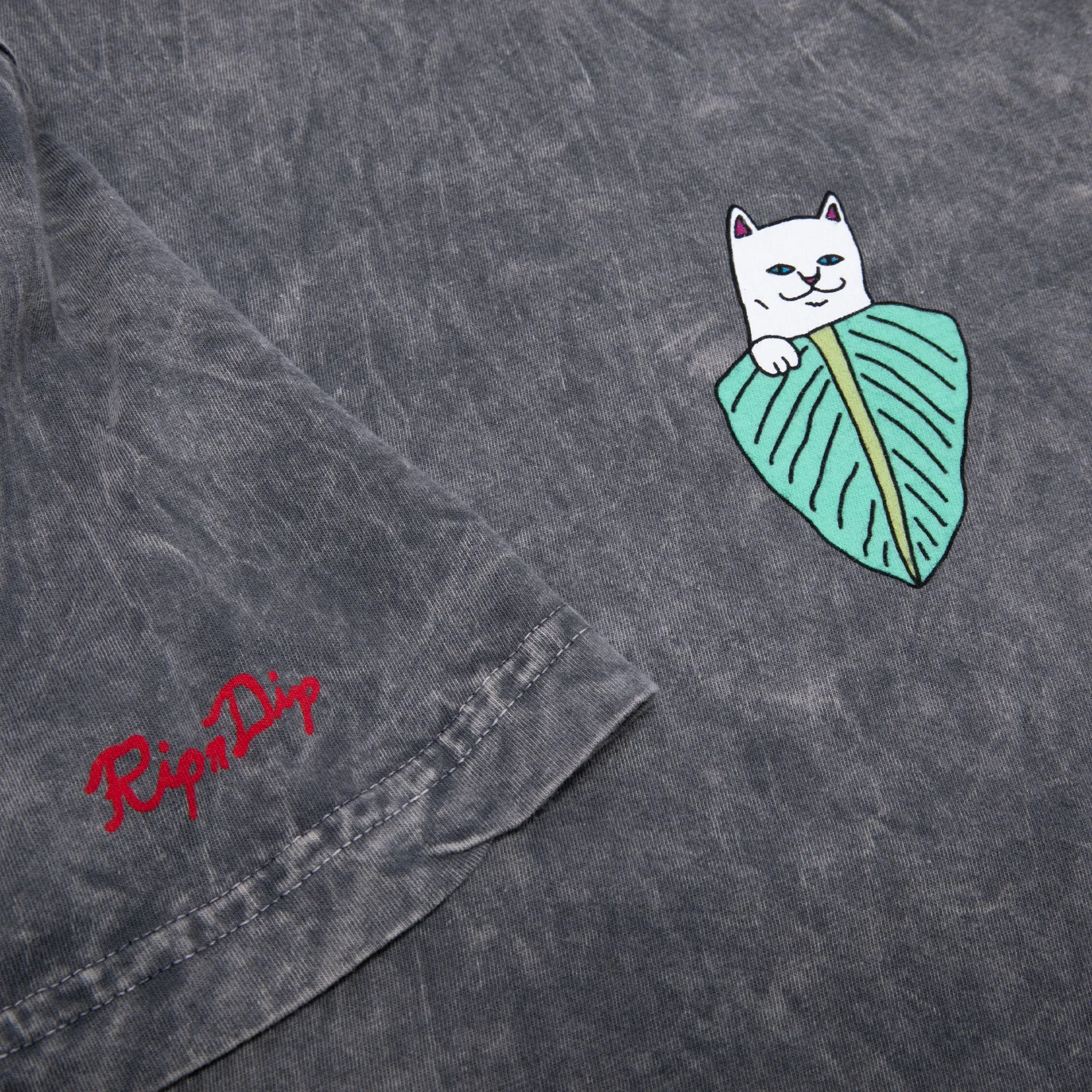 Nermal Portrait Tee (Charcoal Mineral Wash) sold by Ripndip product image thumbnail 3