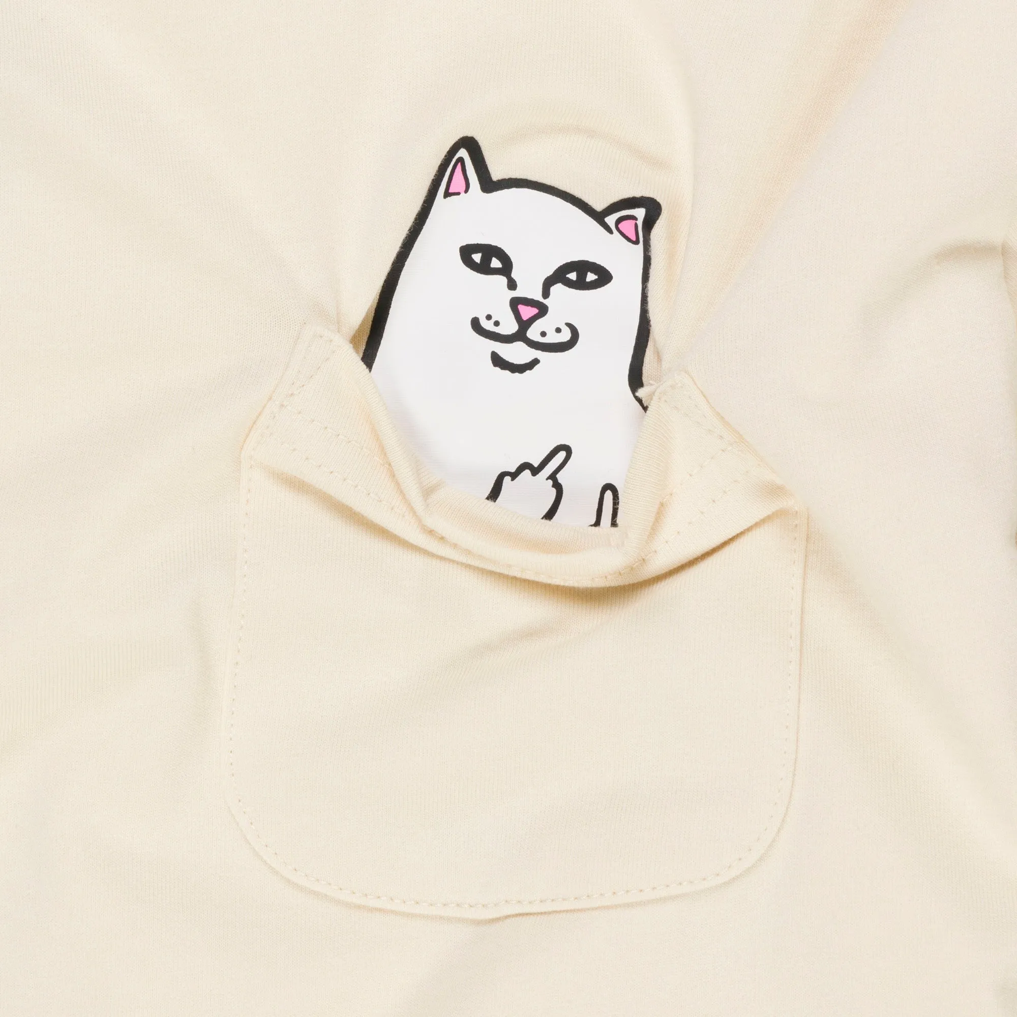 Lord Nermal Cropped Long Sleeve Pocket Tee (Natural) sold by Ripndip product image thumbnail 2