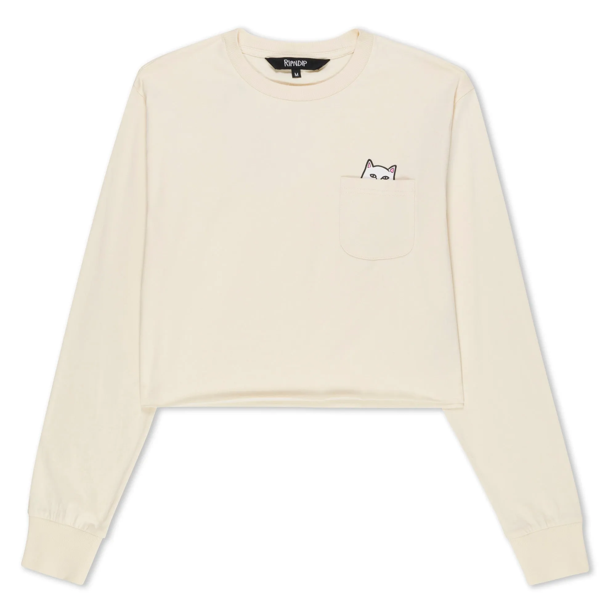 Lord Nermal Cropped Long Sleeve Pocket Tee (Natural) sold by Ripndip