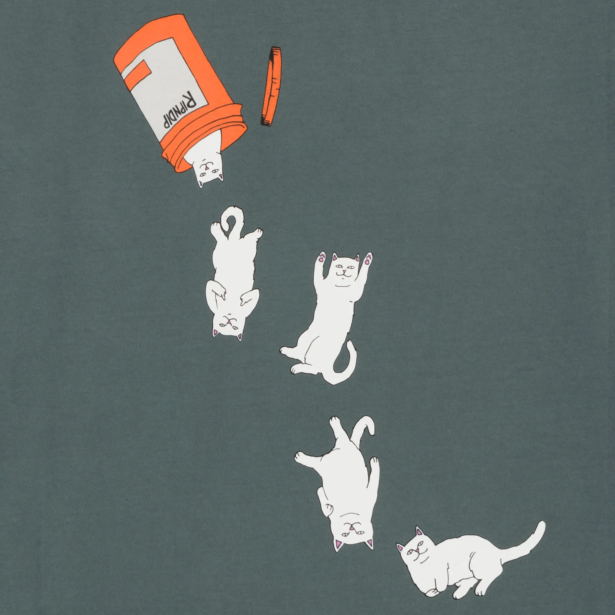 Nermal Pills Tee (Charcoal) sold by Ripndip product image thumbnail 4