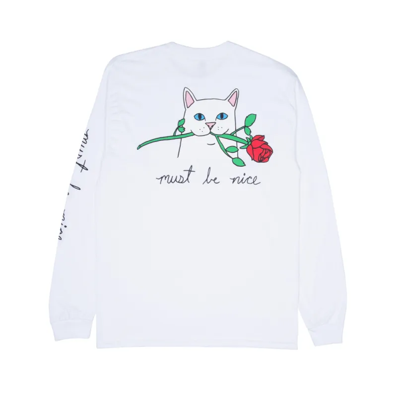 Romantic Nerm Long Sleeve (White) sold by Ripndip