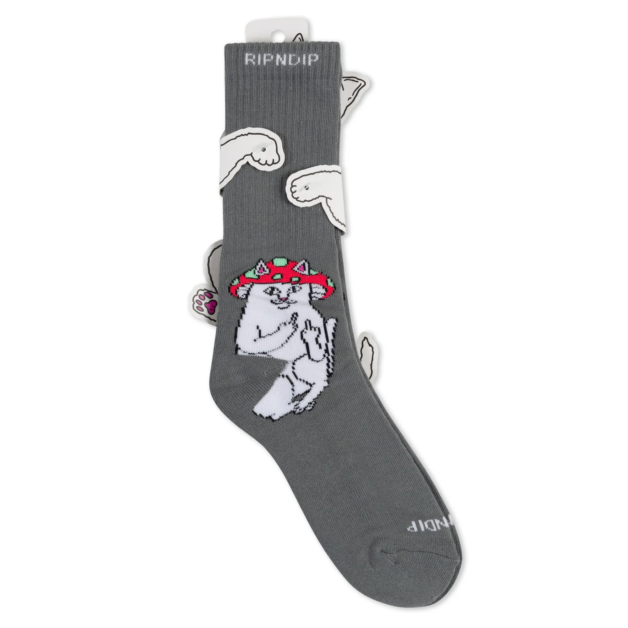 Lord Shroomy Socks (Charcoal) sold by Ripndip product image thumbnail 3