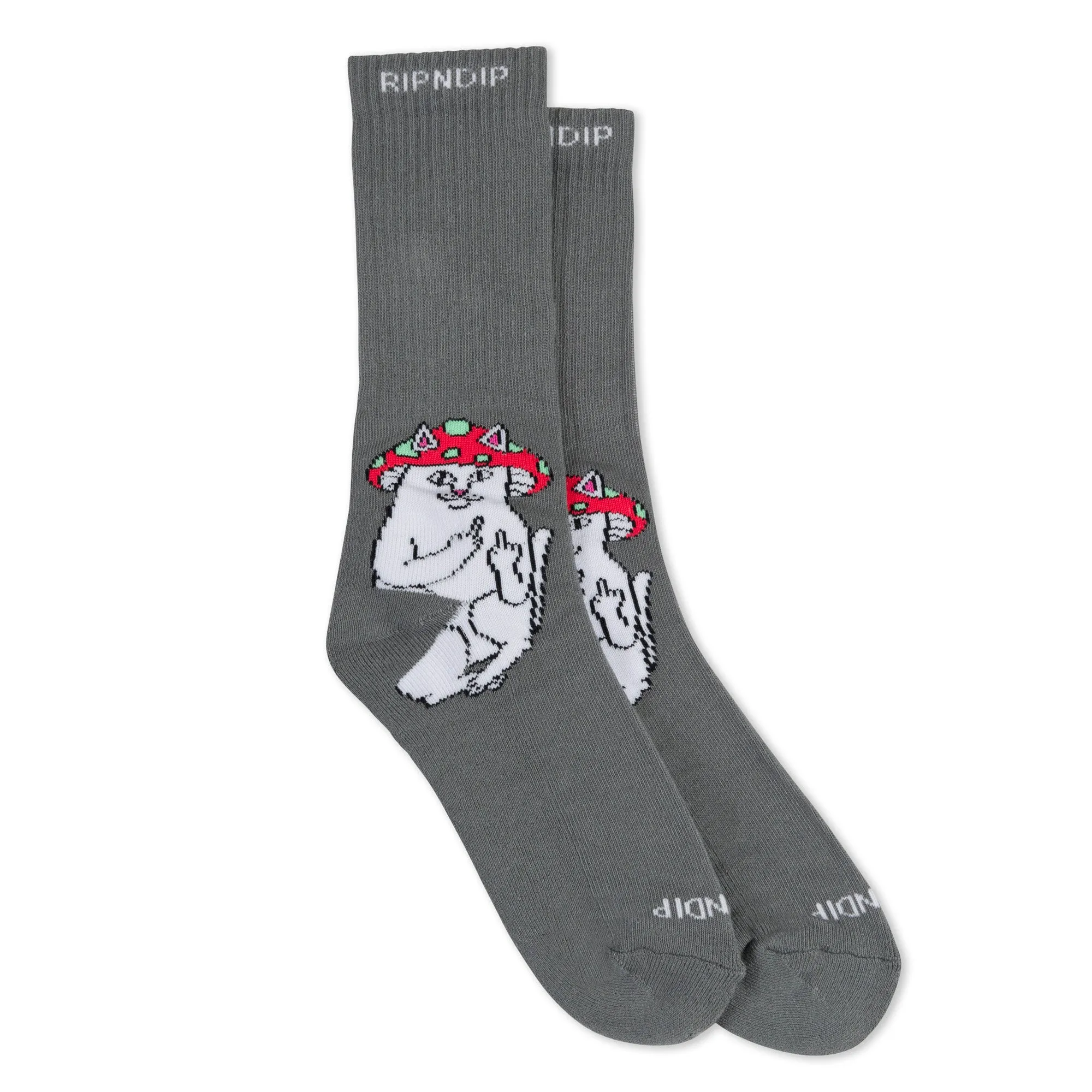 Lord Shroomy Socks (Charcoal) sold by Ripndip