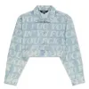 Fuckin Fuck Cropped Denim Jacket (Light Wash) sold by Ripndip