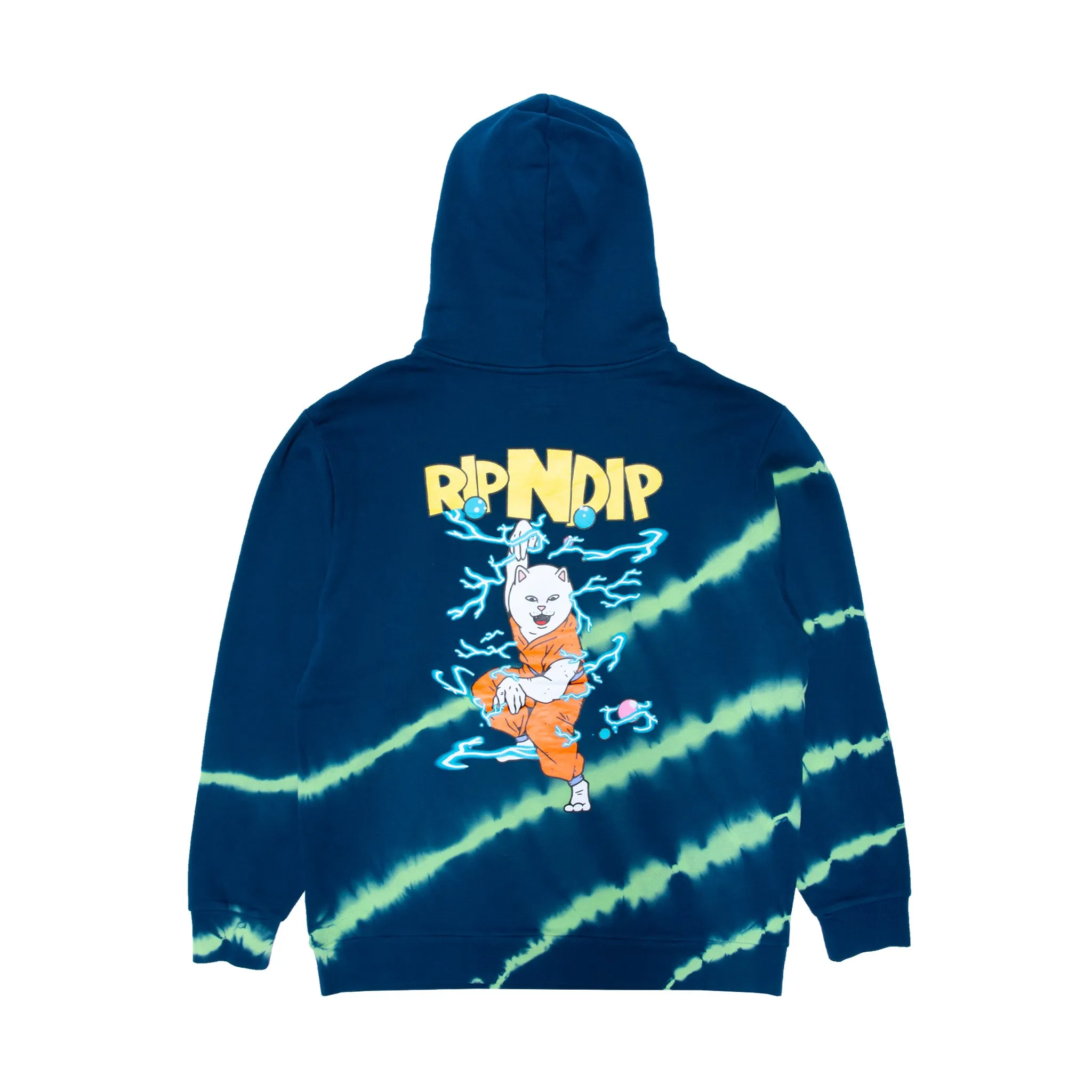 Super Sanerm Hoodie (Navy/Neon Green Dye) sold by Ripndip