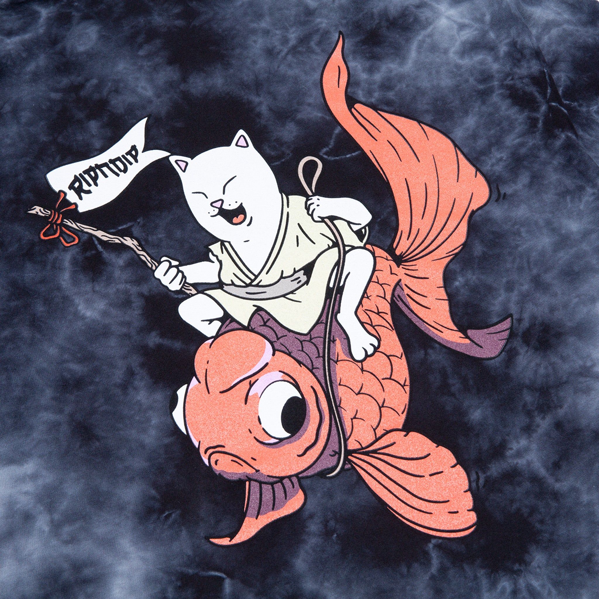 Master Nermal San Long Sleeve (Black Lightning Wash) sold by Ripndip product image thumbnail 3