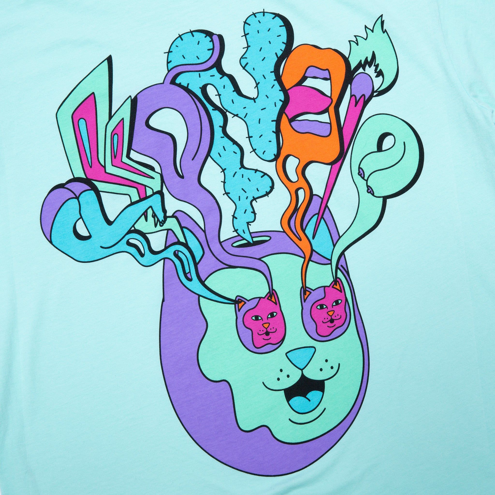 Am I Tripping Tee (Aqua) sold by Ripndip product image thumbnail 4