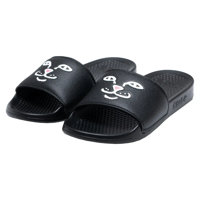 Lord Jermal Face Slides (Black) sold by Ripndip