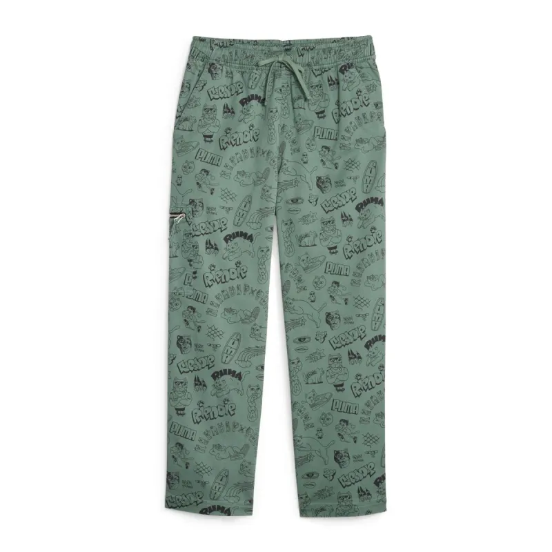 PUMA X RIPNDIP AOP Twill Pants (Eucalyptus) sold by Ripndip