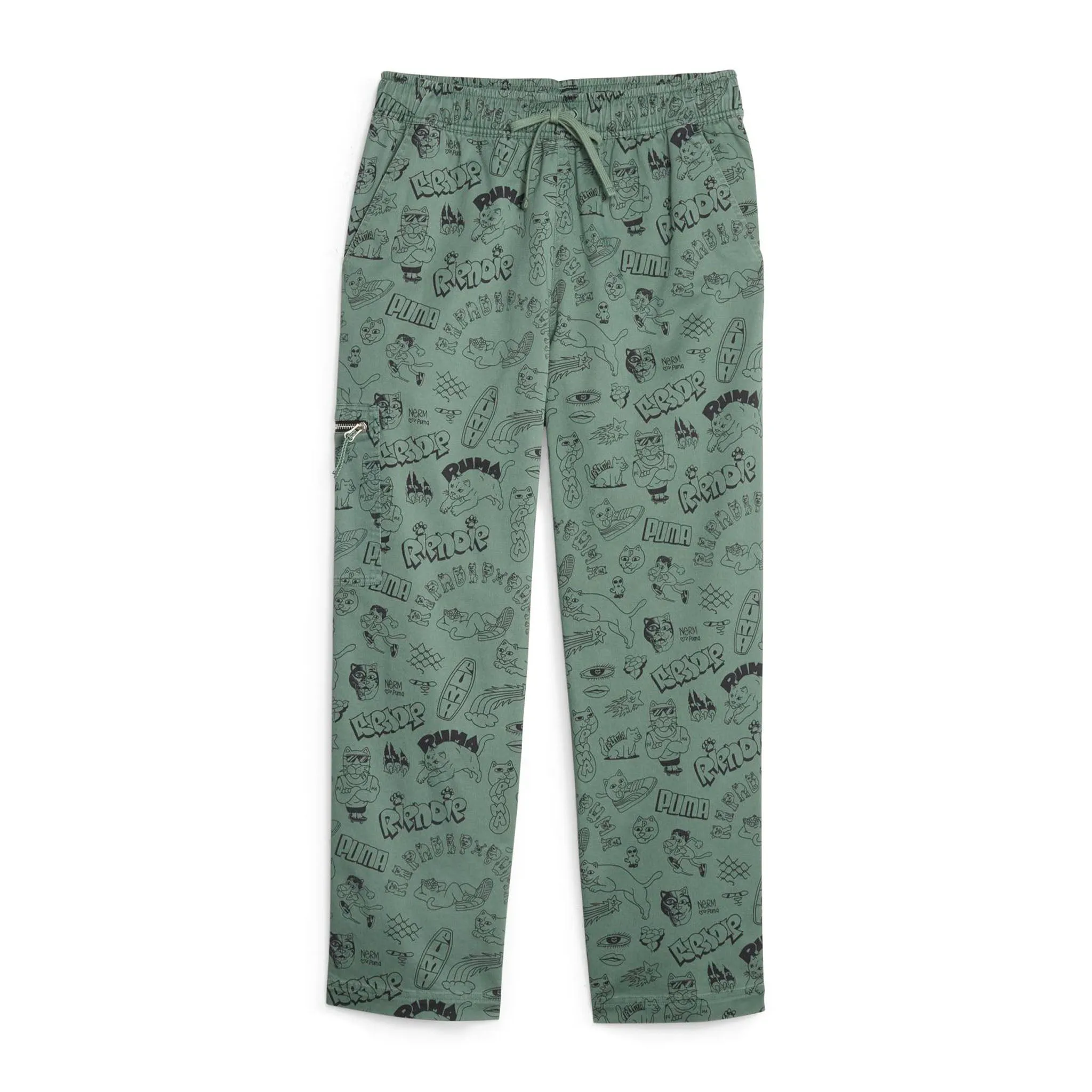 PUMA X RIPNDIP AOP Twill Pants (Eucalyptus) sold by Ripndip