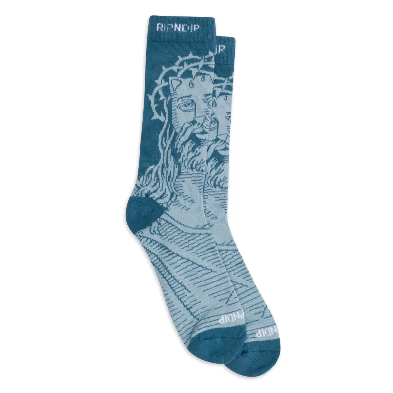 Lord Savior Nerm Socks (Navy) made by Ripndip