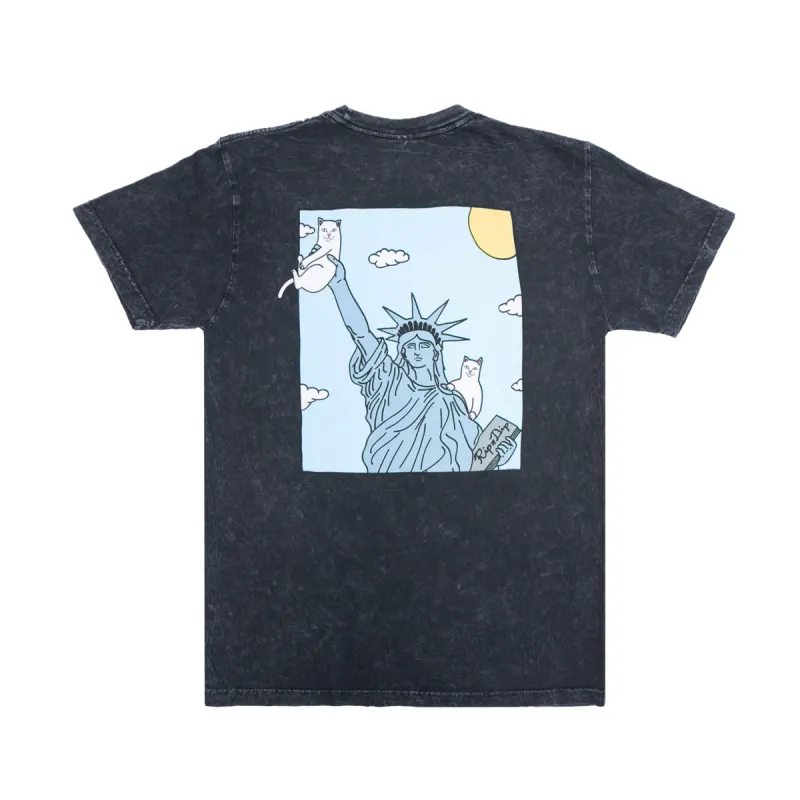 Liberty Tee (Black Mineral Wash) made by Ripndip