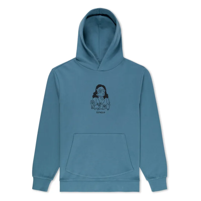 Cat Lady Hoodie (Slate) sold by Ripndip