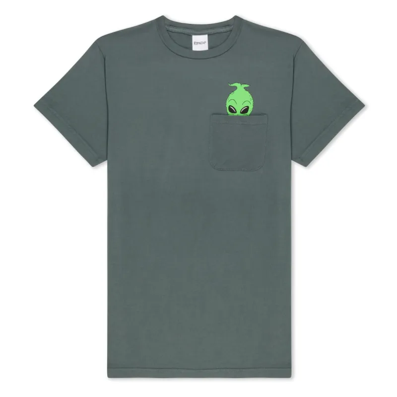 Bah Humbug Pocket Tee (Charcoal) made by Ripndip