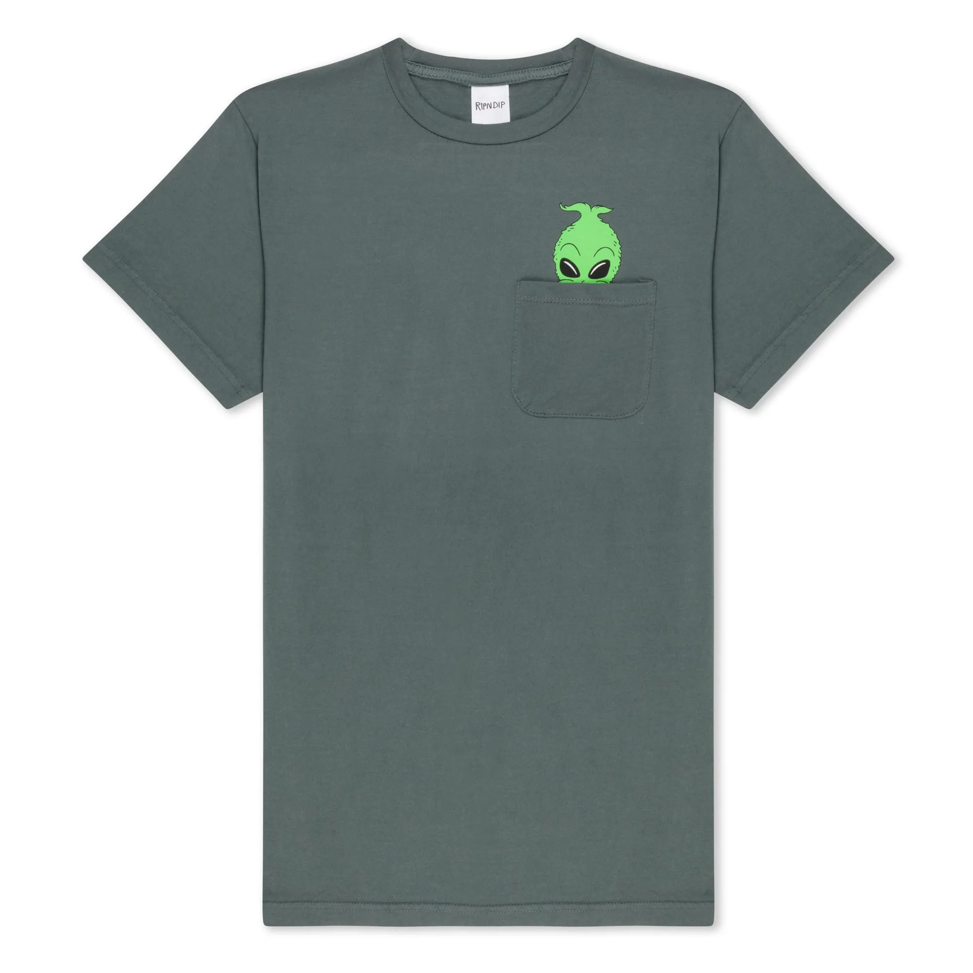 Bah Humbug Pocket Tee (Charcoal) sold by Ripndip
