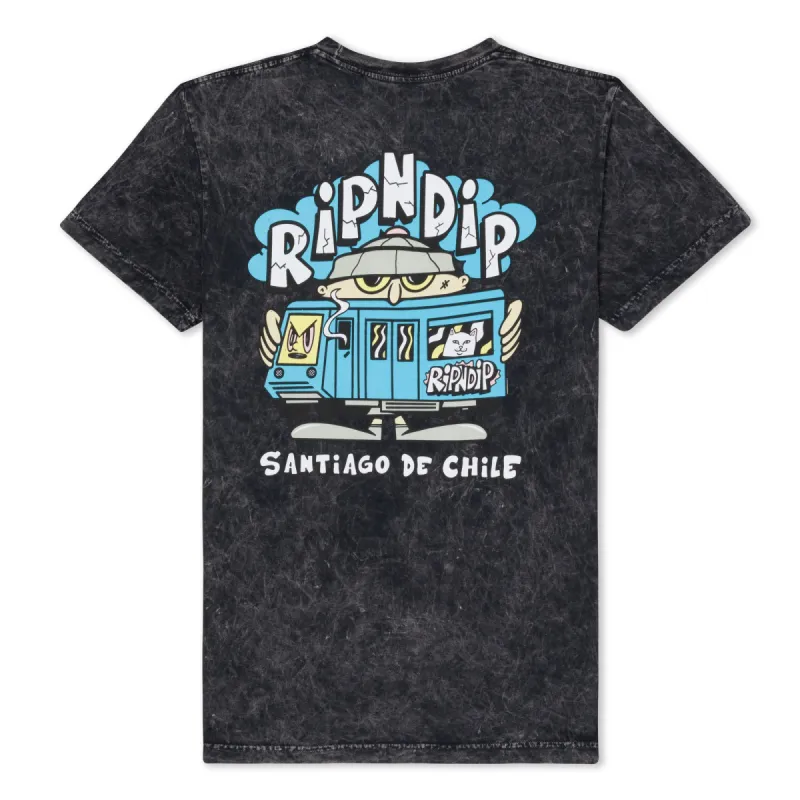 Nerm In Chile Tee (Black Mineral Wash) sold by Ripndip
