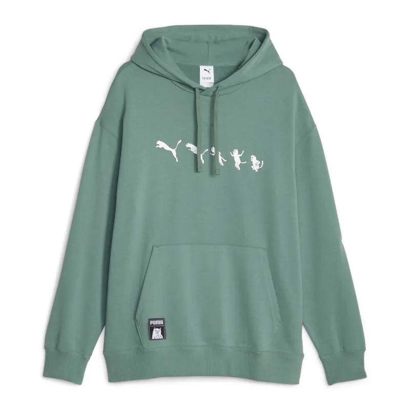 Puma PUMA x PERKS AND MINI Graphic Hoodie 'Concrete Grey Puma PUMA x PERKS AND MINI Graphic Hoodie 'Concrete Grey