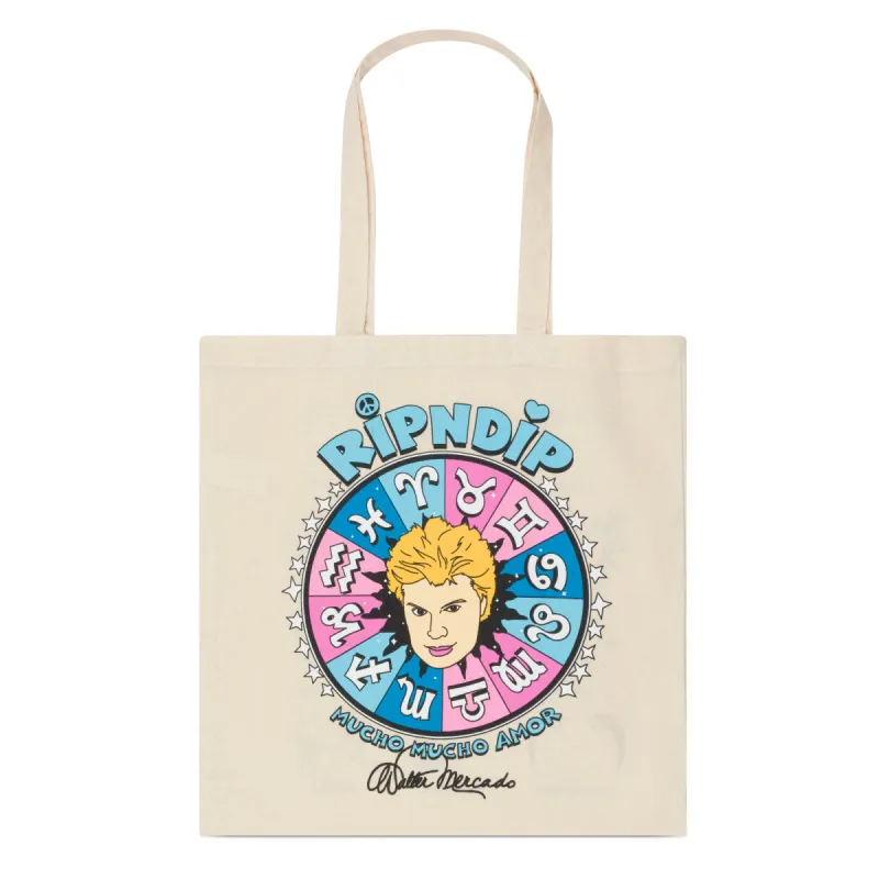 Zodiac Mucho Tote Bag (Natural) sold by Ripndip