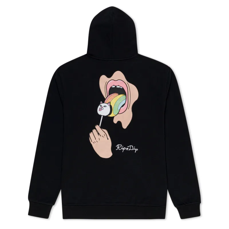 Lick Me Hoodie (Black) 14.7oz sold by Ripndip