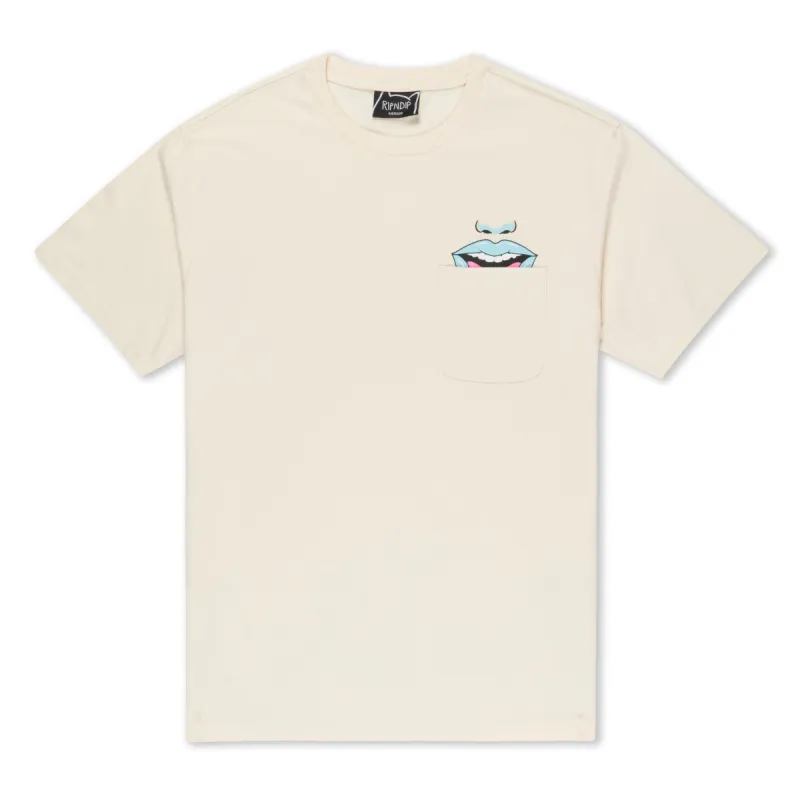 Take Your Meds Pocket Tee (Natural) sold by Ripndip