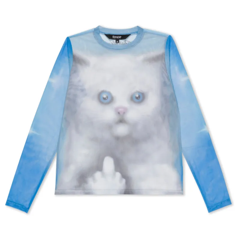 Sprinkles Long Sleeve Mesh Top (Light Blue) sold by Ripndip